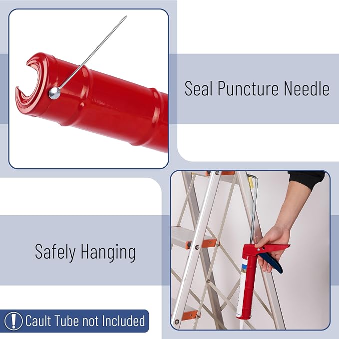 Bates- Caulking Silicone Gun, 10:1 Thrust Ratio, Hand Caulking Guns, No Drip - Image 3