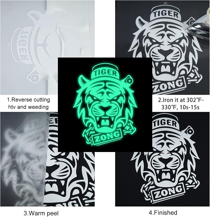 TUMIYA Luminous Green Heat Transfer Vinyl Rolls - Image 5