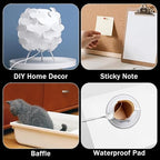 3 PCS Flexible Translucent PE Plastic Sheet 48" x 24" x 1/30'' Milky - Image 7