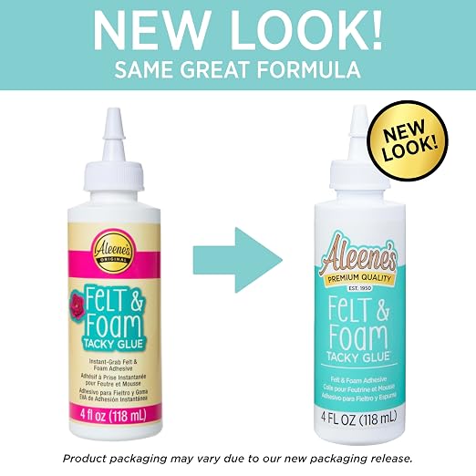 Aleene's Felt and Foam Glue, Strong Bond Tacky Glue, Felt and Fabric, 4 lf oz - Image 3