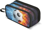 Soccer Football Ball Pencil Case Box Boys Girls Large Pencil Pouch by BOENLE-WELCOMEYOURCOMING