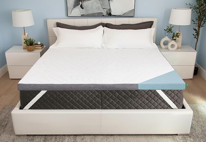 Sleepyhead King 3 Inch Premium Gel Mattress Topper – Cooling Gel Memory Foam by Sleepyhead