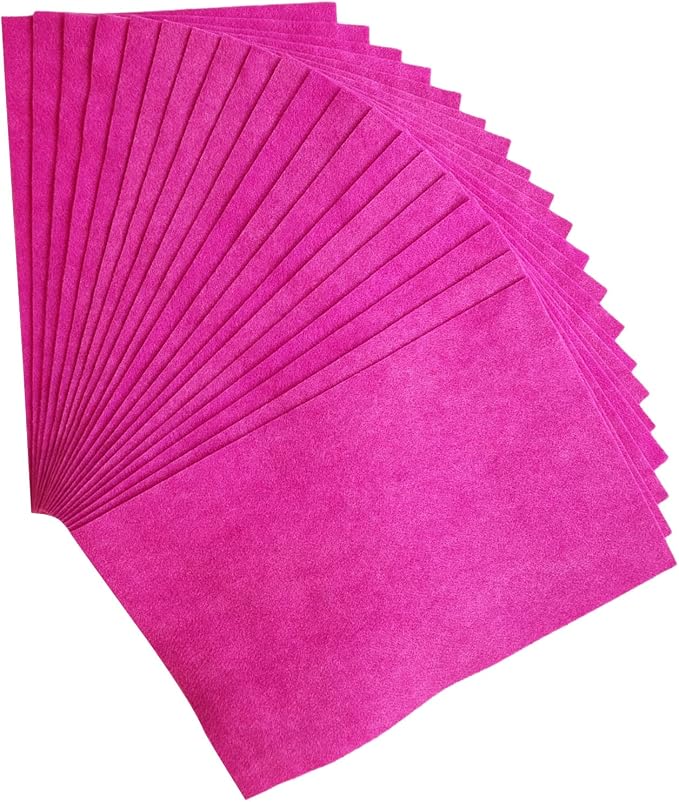 Jtnohx Color Felt, Soft Felt Sheets, 1.4mm Thick 8"x12" Handicraft Felt Fabrics - Image 3