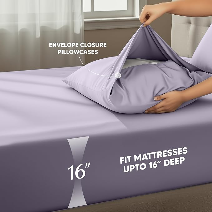 Utopia Bedding Full Size Sheet Set – 4 Piece Bed Sheets, Soft and Breathable - Image 4