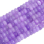 Songxi 5x8mm Natural Purple Stone Rondelle Beads, Gemstone - Image 3