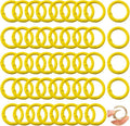 Round Carabiner Clip Bulk 48pcs 1 Inch Colorful Circle Carabiner Key Ring Clips by Cmidy