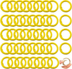 Round Carabiner Clip Bulk 48pcs 1 Inch Colorful Circle Carabiner Key Ring Clips by Cmidy