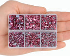 4000Pcs Mixed Size Hot Fix Round Crystals Gems Glass Stones Hotfix Flat Back - Image 6