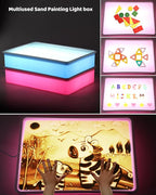 AtMini Light Table for Kids-Sand Painting Light Box Sand Art Kits Light Table - Image 3