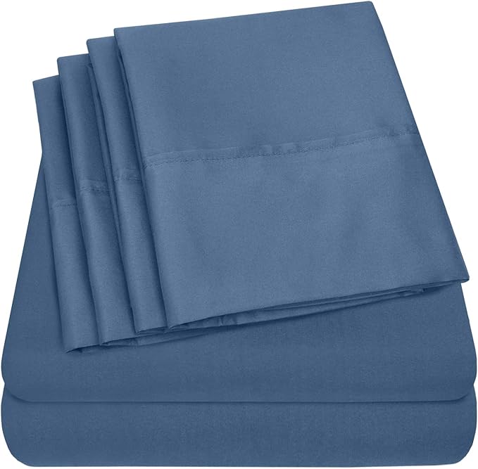 Queen Sheets Denim by SweetHomeCollection