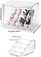 4 Tier Display Case for Collectibles, Storage Container - Image 2