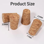200 Pcs Natural Soft Wood Corks, Tapered Cork Wooden Beer Bottle Stopper - Image 4
