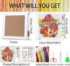 Tiwabb Mushroom Cross Stitch Kits - Image 3