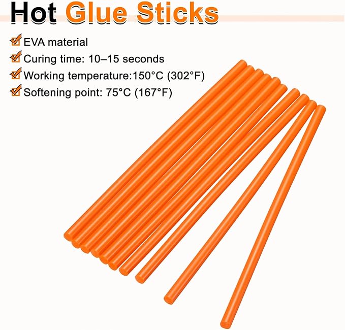HARFINGTON 10pcs Hot Glue Sticks 0.28" Dia x 5.91" Long EVA Mini Hot Melt - Image 4