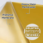 RENLITONG Dark Yellow Iron on Vinyl 12Inch by 20ft Roll Heat Transfer Vinyl - Image 3