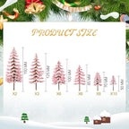 Skylety 35 Pieces Model Trees 6.3-1.2 Inch Mixed Miniature Trees Diorama - Image 2