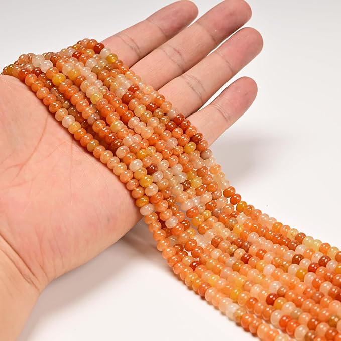 ICAI 4x6mm Natural Rondelle Beads – Loose Gemstone Spacers - Image 2