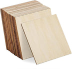 30 Pcs Basswood Sheets, Unfinished Thin Plywood Wood Sheets by SIWUCHYE