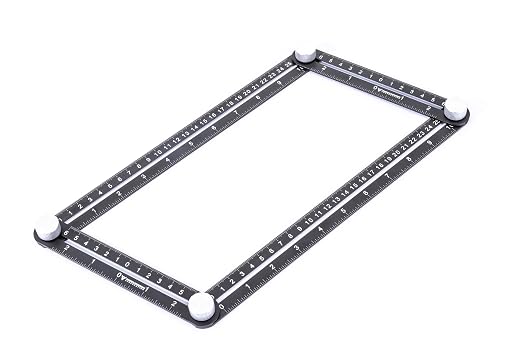 PEC Tools Professional Multi-Angle Measuring Ruler – Heavy Duty Metal Template - Image 2