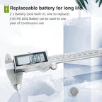 Digital Caliper Measuring Tool, IP54 Waterproof Stainless Steel Vernier Caliper - Image 6