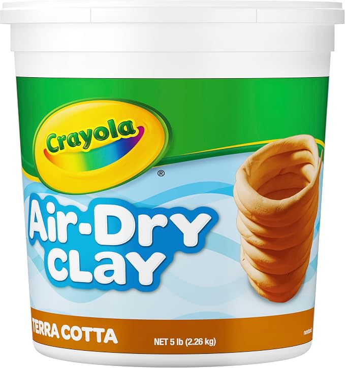 Crayola Air Dry Clay for Kids, Reusable Bucket of Terra Cotta Clay for Sculpting - Image 3