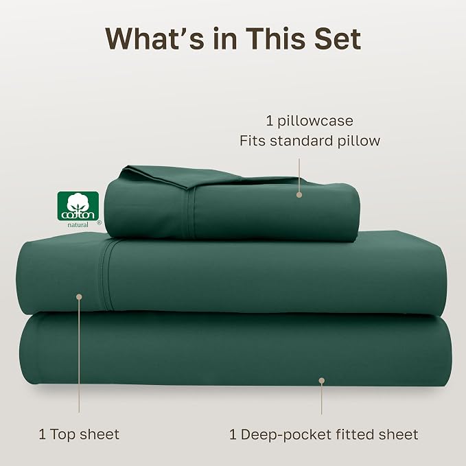 California Design Den Soft 100% Cotton Sheets Twin XL Size Set, 400 Thread - Image 4
