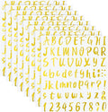 Outus 576 Pcs 8 Sheets Letters Stickers Vinyl Alphabet Number Decals Back to by Outus