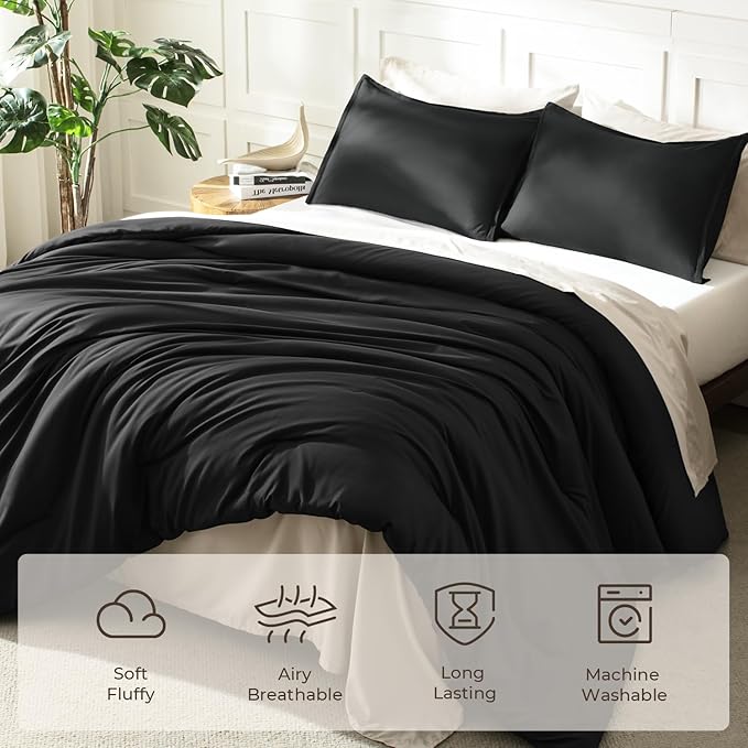 Litanika Black California King Comforter Set - Image 3