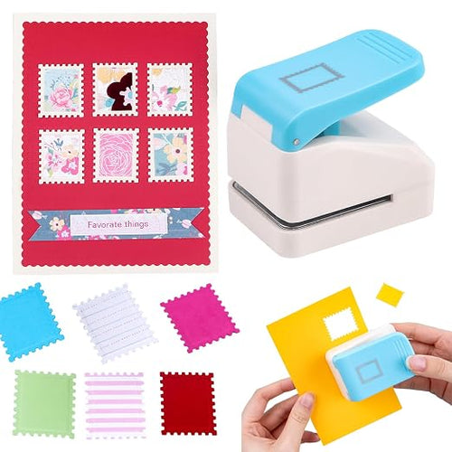 0.9x1.1inch Postage Stamp Embossing Punch; Punches Score Tools by BAOFALI