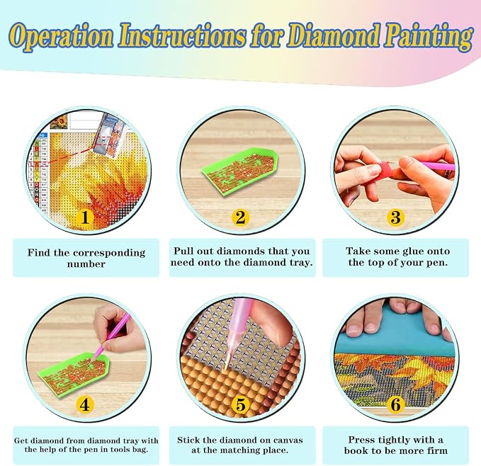 Diamond Art Kits for Adults, Full Drill Castle Diamond Painting Kits for Adults - Image 7