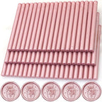 60pcs Wax Seal Sticks, Rose Gold Sealing Wax Sticks, HOSEALING Glue Gun Wax by HOSEALING