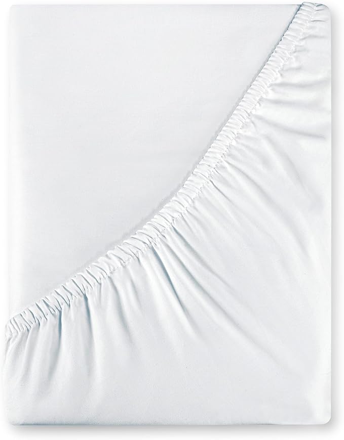 Royale Linens 400 Thread Count 100% American Grown Cotton Fitted Sheet Queen by ROYALELINENS