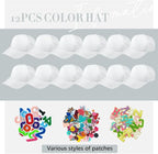 Hercicy 12 Pack DIY Trucker Hats Kit, Sublimation Blank Baseball Caps - Image 2
