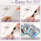 42/84/126 Pcs Beadable Keychain Bars Bulk Blank DIY Beaded Keychain Making - Image 5
