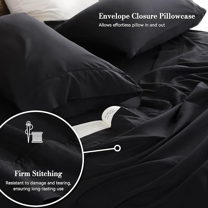 King Sheet Set 4 Piece, Wrinkle Free, Oeko-Tex Certified - Image 4