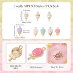 Enamel Food Charms Cute Assorted Food Pendants Sweet Dessert Charms - Image 2