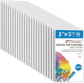 GOTIDEAL Canvases for Painting, 3x5 inch of 24, Professional Primed White Blank by GOTIDEAL