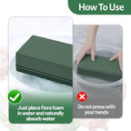 Tunnkit 8 Pcs Floral Foam Blocks, 5.5" L x 3.1" W x 1.7" H Green Wet Dry Flower - Image 4
