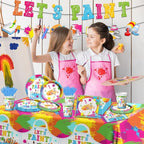 Paint Party Supplies, Art Tablecloths, Paint Banner, Art Birthday Party - Image 4