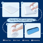 Stomach Sleeping Pillow for Stomach & Back Sleepers, Cooling Gel Thin Memory - Image 4