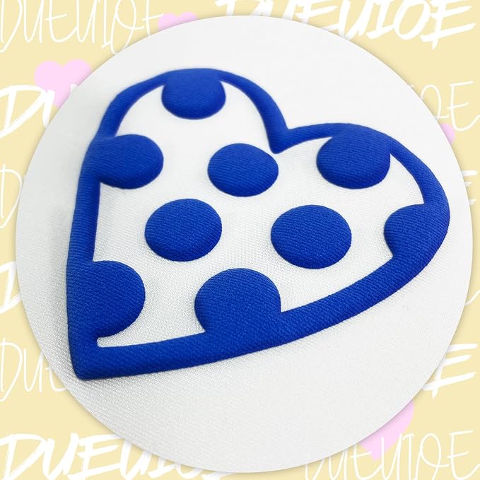 DUEUIOE Blue Puff Vinyl Heat Transfer 12Inch x 6Ft, Puff Htv - Image 2
