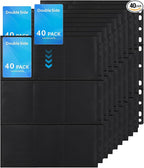 40 Pack 720 Pockets Trading Card Binder Sleeves 11 Holes Fit, Acid-free by Hijvxk
