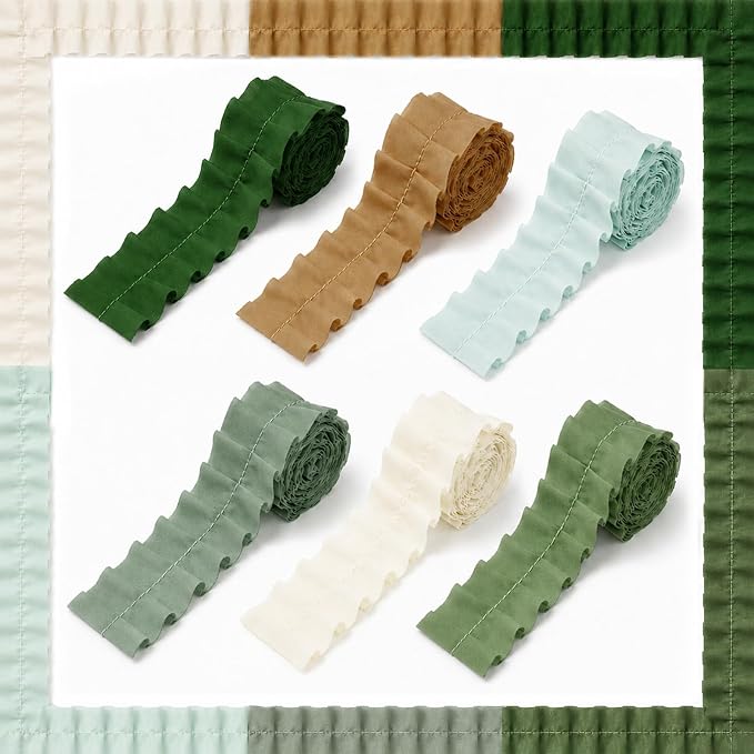 6 Rolls 40 Ft Ruffled Bulletin Board Borders Back to School Classroom Decor by ClassyWhimsy