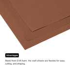 MECCANIXITY EVA Foam Sheets Coffee Brown 19.7 Inch x 35.4 Inch 1mm Thick Crafts - Image 5