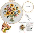 Sunflower Embroidery Kit for Beginners - Image 2