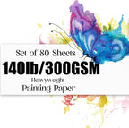 Watercolor Paper 5x7 inches 80 Sheets, Heavyweight Artist Paper 140lb/300GSM - Image 2