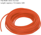 uxcell PET Expandable Sleeving 25ft 1/8" Orange Cable Management Sleeve Cord - Image 3