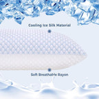 OSBED Adjustable Cooling Shredded Memory Foam Pillows King Size Set of 2 - Image 2