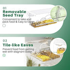 SUNALLY Window Bird Feeder for Outdoors, Outside Hummingbird, Finch Bird - Image 4