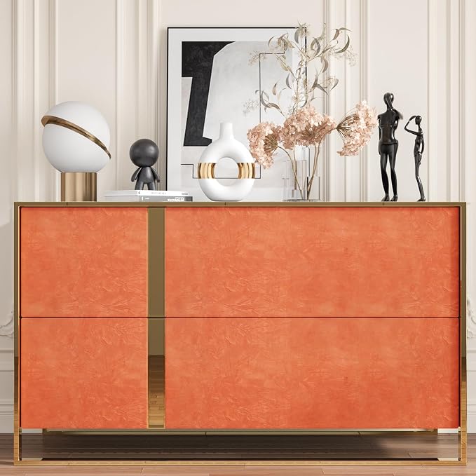 CHIHUT 12''x100'' Self Adhesive Orange Velvet Flocking Liner - Image 6